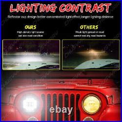 7 Inch LHD Euro Classic Car Headlamps – Halogen H4 Conversion With Pilot Lights