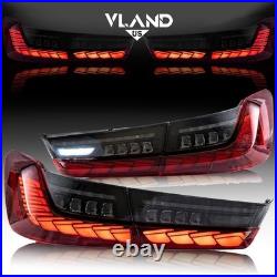 Pair For 2019-2022 BMW 3 Ser. G20 G80 M3 GTS Rear Lights LED Tail Lamps Start up