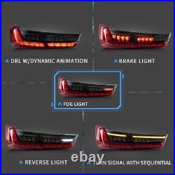 Pair For 2019-2022 BMW 3 Ser. G20 G80 M3 GTS Rear Lights LED Tail Lamps Start up