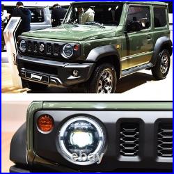 Pair For 2019-2024 Suzuki Jimny FULL LED Headlights Lamp WithStartup Animation DRL
