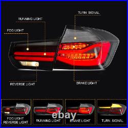 Pair Smoked LED Tail Lights For BMW 3 Series F30 F35 F80 Rear Lamp 2013-2018