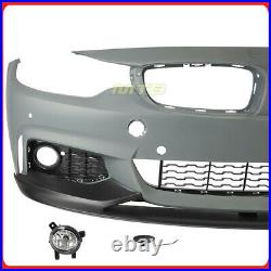 Performance Style Front Bumper Lip Fog Lamps For BMW 14-20 With PDC Holes F32 f36