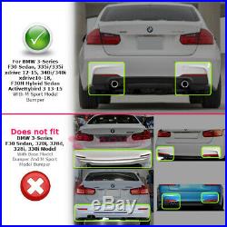 Performance Style Glossy Black Rear Bumper Diffuser For BMW 3-Series F30 12-18