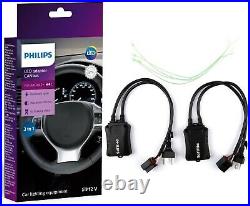 Philips LED Canceller White H4 Two Bulbs Fog Light High Beam Upgrade Replace EO