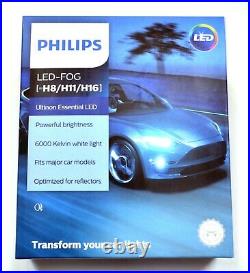 Philips LED Canceller White H8 Two Bulbs Fog Light Replace Upgrade Lamp Stock