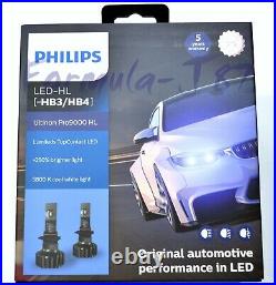 Philips Ultinon Pro9000 LED 5800K 9005 HB3 Two Bulbs Head Light High Beam OE