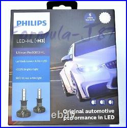Philips Ultinon Pro9000 LED 5800K H3 Two Bulbs Fog Light Replacement Upgrade OE