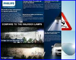 Philips White LED G2 Fan Canceller H8 Two Bulbs Fog Light Replace Upgrade Lamp