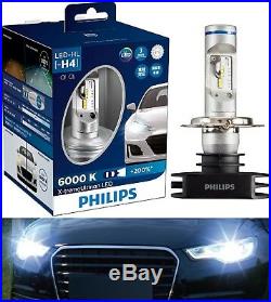 Philips X-Treme Ultinon LED 6000K White H4 Two Bulb Head Light Dual Beam Upgrade