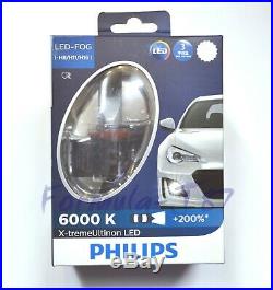 Philips X-Treme Ultinon LED Kit 6000K White H11 Fog Light Two Bulbs Upgrade OE