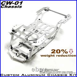 RC Aluminum Chassis Frame Kit for Tamiya LunchBox Midnight Pumpkin CW01 Upgrades