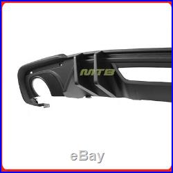 Rear Diffuser For Ford Mustang 18-Plus Coupe Convertible Black Big Fin Style