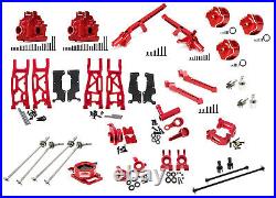 Red Alloy Machined Upgrade Conversion Kit for Traxxas 1/8 Scale Sledge 4WD Red Alloy Machined Upgrade Conversion Kit for Traxxas 1/8 Scale Sledge 4WD