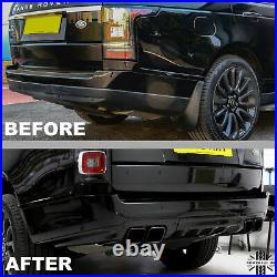 LR TRADE PARTS UK Black Rubber Floor Mat Set For Range Rover L405 Vogue 2013-2022 - Front & Rear, RHD, DA4820