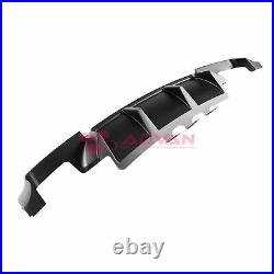 Shark Fins Style Black Rear Diffuser For 2011-2016 BMW M5 F10 2 Fins