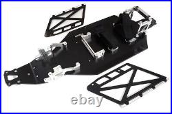 Silver CNC Machined Chassis Upgrade Conversion Kit for Losi 2WD 22S Drag Car