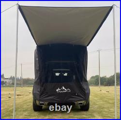 Tailgate Shade Awning Tent 3-sided Sunshade Rain Protection Upgrade Kit Black