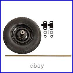 Two-Wheel Wheelbarrow Conversion Kit Easy Upgrade, Durable Black Design