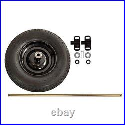 Two-Wheel Wheelbarrow Conversion Kit Easy Upgrade, Durable Black Design