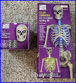 UPGRADE KIT? 12Ft Skeleton Skelly LCD Eyes, LED Lighting Body Home Depot Accent