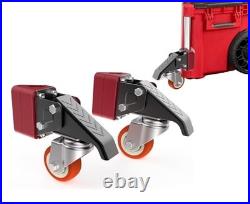 Upgrade Kit for Milwaukee Packout Front Wheels Easy Rolling Dolly Conversion