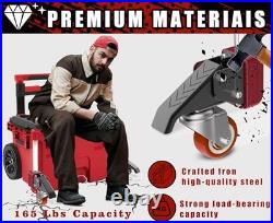 Upgrade Kit for Milwaukee Packout Front Wheels Easy Rolling Dolly Conversion