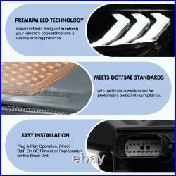 VLAND FULL LED Amber Headlights DRL For Ford Mustang 2018-2021 WithSequential Pair VLAND FULL LED Amber Headlights DRL For Ford Mustang 2018-2021 WithSequential Pair