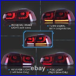 VLAND FULL LED Headlights+Tail Lights For VW Golf MK6 2010-2013 with Dynamic DRL