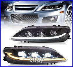 VLAND FULL LED Projector Headlights with Sequential Turn For Mazda 6 2003-2008 VLAND FULL LED Projector Headlights with Sequential Turn For Mazda 6 2003-2008
