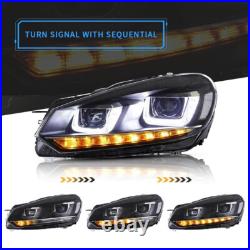 VLAND Headlights+ LED Rear lights for 2008-2013 VW Golf VI LED Sets WithSequential VLAND Headlights+ LED Rear lights for 2008-2013 VW Golf VI LED Sets WithSequential