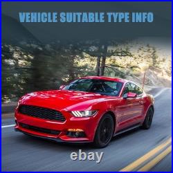 VLAND LED DRL Projector Headlights For Ford Mustang 2015-2017 Amber Lens Front