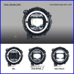 VLAND LED Headlights Fits Jeep Wrangler JL & Gladiator 2018-2024 DRL withDynamic VLAND LED Headlights Fits Jeep Wrangler JL & Gladiator 2018-2024 DRL withDynamic