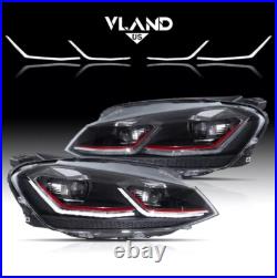 VLAND LED Headlights For Halogen Models VW Golf 7/7.5 2013-2017 VLAND LED Headlights For Halogen Models VW Golf 7/7.5 2013-2017