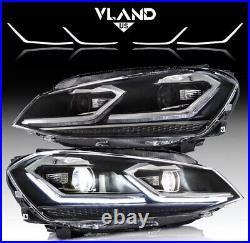 VLAND LED Headlights For Halogen Models VW Golf 7/7.5 2013-2017