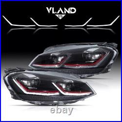 VLAND LED Headlights For Halogen Models VW Golf 7/7.5 2013-2017