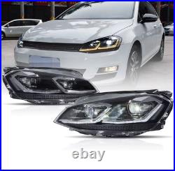VLAND LED Headlights For VW Golf 7 MK VII 2013-2017 DRL Sets Fits Halogen Model