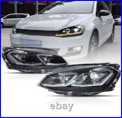 VLAND LED Headlights For VW Golf 7 MK VII 2013-2017 DRL Sets Fits Halogen Model