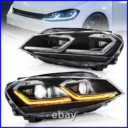 VLAND LED Headlights For VW Golf 7 MK VII 2013-2017 DRL Sets Fits Halogen Model VLAND LED Headlights For VW Golf 7 MK VII 2013-2017 DRL Sets Fits Halogen Model