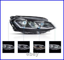 VLAND LED Headlights For VW Golf 7 MK VII 2013-2017 DRL Sets Fits Halogen Model