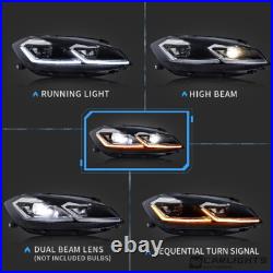 VLAND LED-Headlights For VW Golf 7 MK VII 2013-2017 DRL Sets Fits Halogen Model