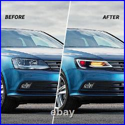 VLAND LED Headlights with DEMON EYES Sequential Turn For 2011-2017 VW JETTA MK6 VLAND LED Headlights with DEMON EYES Sequential Turn For 2011-2017 VW JETTA MK6