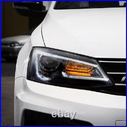 VLAND LED Projector Headlights For 2011-2018 Volkswagen JETTA MK6 Turn Signal 2X