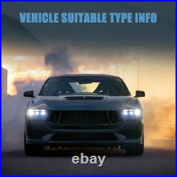 VLAND LED Projector Headlights For 2015-2017 Ford Mustang WithAnimation Sequential
