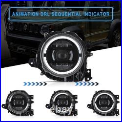 VLAND LED Projector Headlights For 2019-2024 Suzuki Jimny WithStart up Front Lamps VLAND LED Projector Headlights For 2019-2024 Suzuki Jimny WithStart up Front Lamps