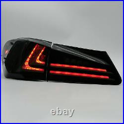 VLAND LED Smoked Tail Lights For 2006-2013 Lexus IS250 IS350 Sedan & 08-14 ISF