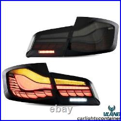 VLAND LED Tail Lights For 2011-2017 BMW 5 Series F10 Smoke Lens Sequential Pair