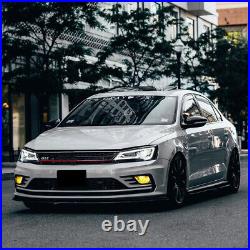 VLAND Pair Headlights Led DRL Set For 2011-2018 VW Jetta MK6 Front Lamp Assembly