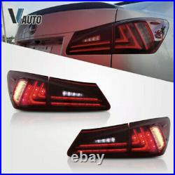VLAND RED LED Tail Lights for 2006-2013 Lexus IS 250 IS350 Sedan & 08-14 ISF