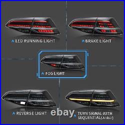 VLAND Smoked LED Tail Lights For 2013-2019 VW Golf 7 MK7 GTI MK7.5 WithSequential