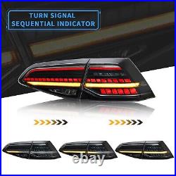 VLAND Smoked LED Tail Lights For 2013-2019 VW Golf 7 MK7 GTI MK7.5 WithSequential